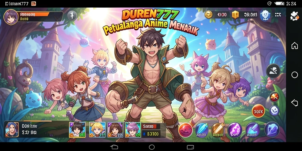 Tampilan gameplay DUREN777 dengan karakter Anime yang menawan.