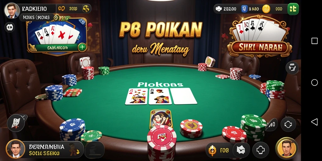Tampilan gameplay seru dan interaktif dalam F08 Poker.