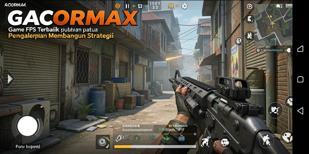 Screenshot menampilkan aksi intens dari gameplay GACORMAX.