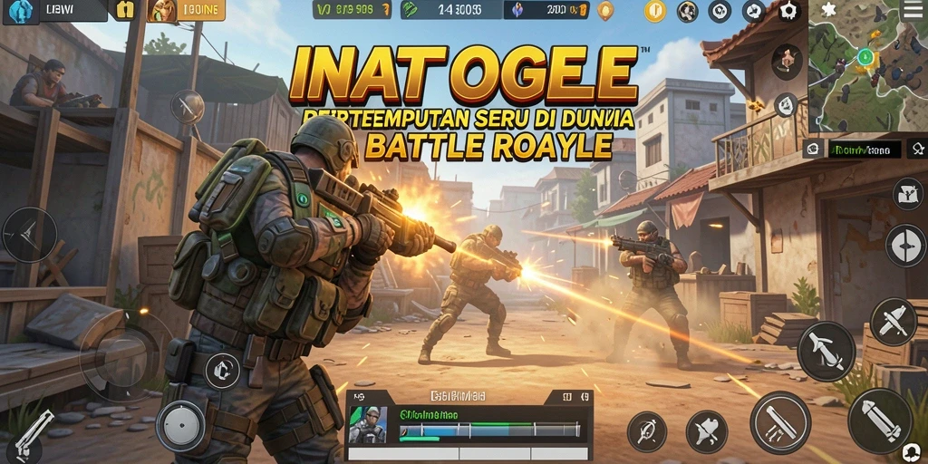 Tangkapan layar gameplay seru dari INATOGEL Battle Royale.