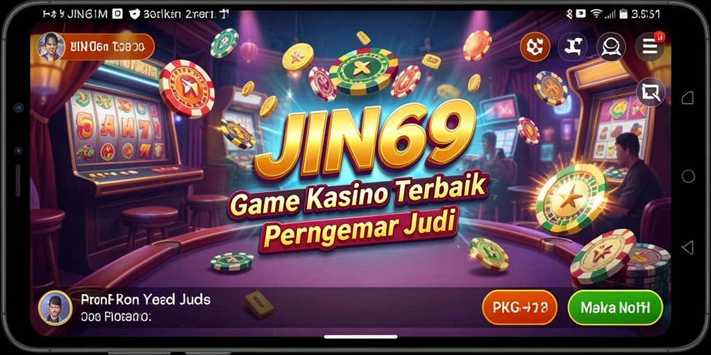 Tampilan gameplay seru di JIN69, menawarkan pengalaman kasino nyata.