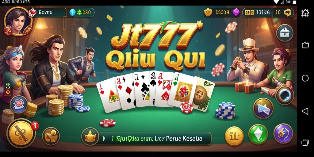 Tampilan gameplay JT777 yang mendebarkan saat bermain QiuQiu.