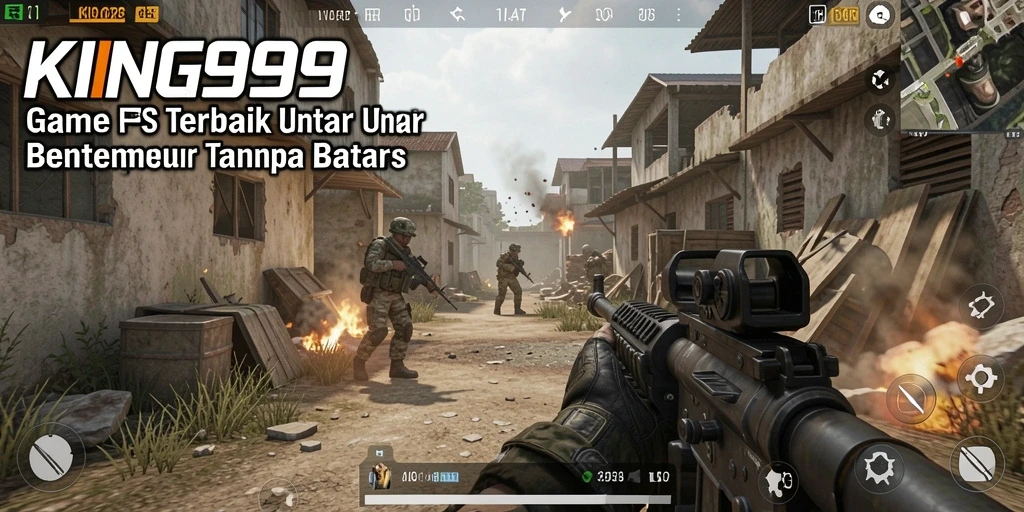 Tampilan gameplay memukau dari KING999 dalam aksi FPS.