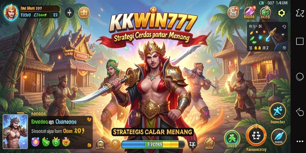 Tampilan gameplay <strong>KKWIN777</strong> yang mendebarkan dan penuh strategi.