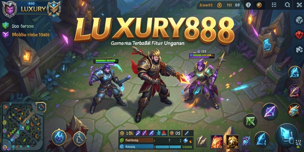 Screenshot dari gameplay MOBA yang mendebarkan di LUXURY88.