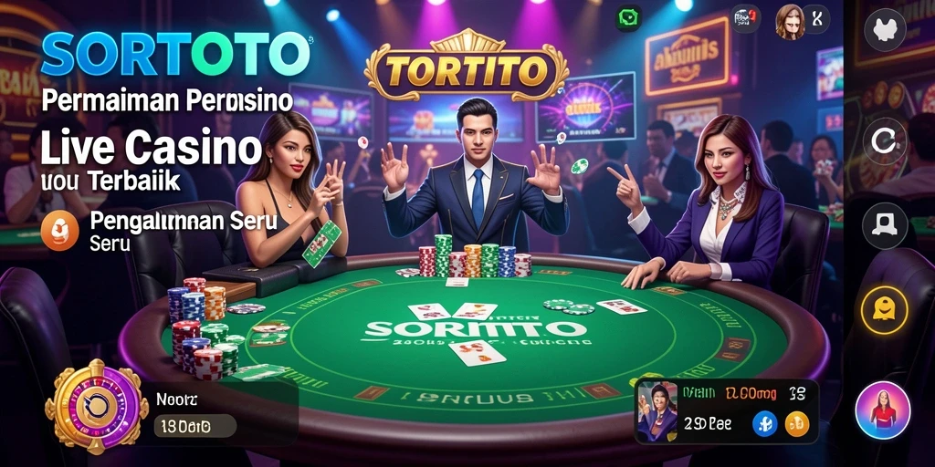 Gameplay SORTOTO yang seru dan interaktif dalam kategori Live Casino.