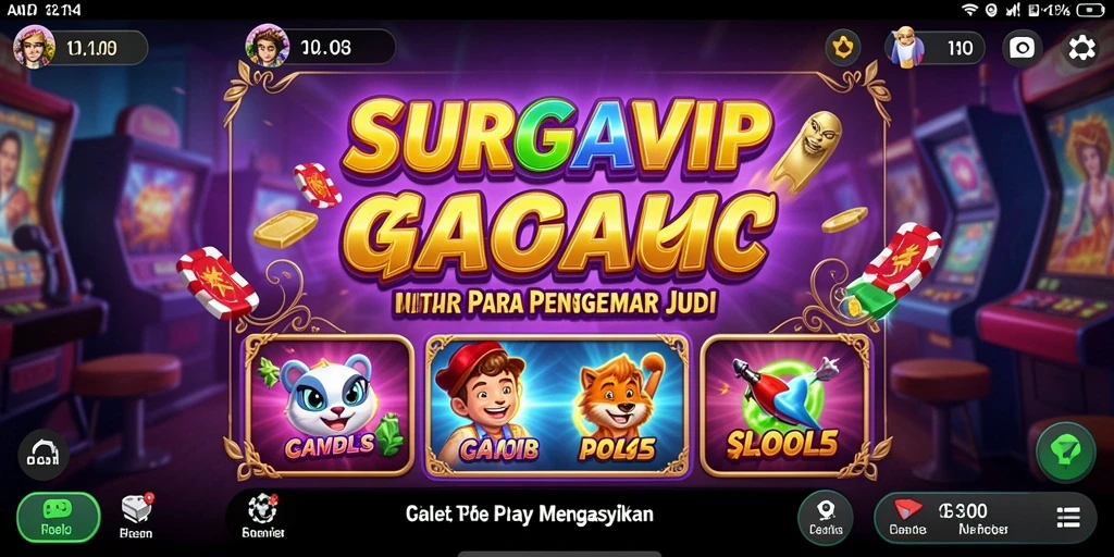Tampilan gameplay SURGAVIP yang menarik dan dinamis.