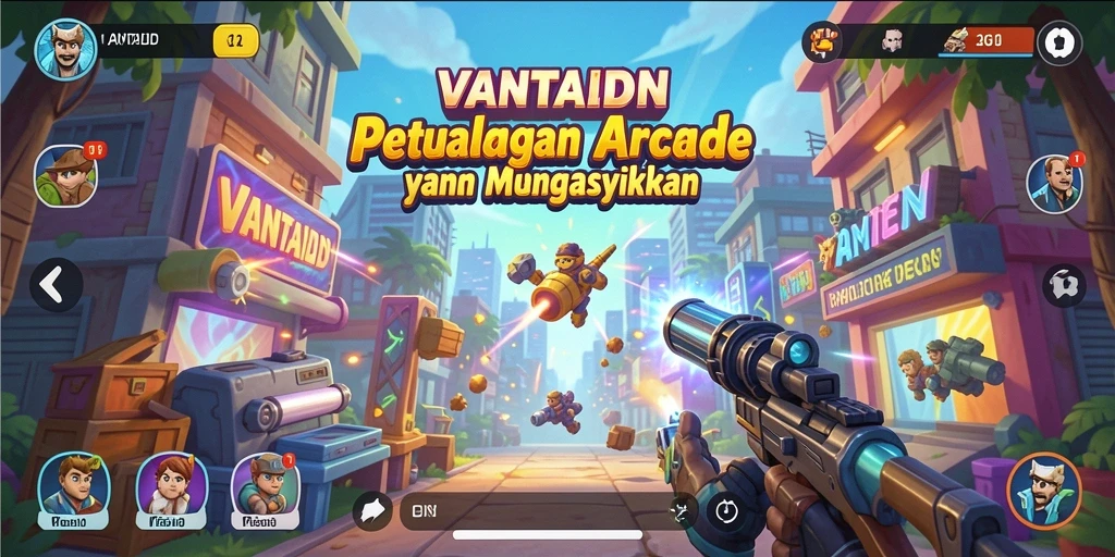Gameplay menarik dari VANTAIDN dalam suasana Arcade yang seru.