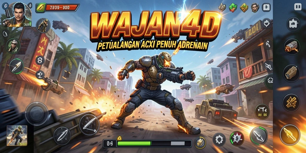 Tangkapan layar gameplay WAJAN4D yang mendebarkan