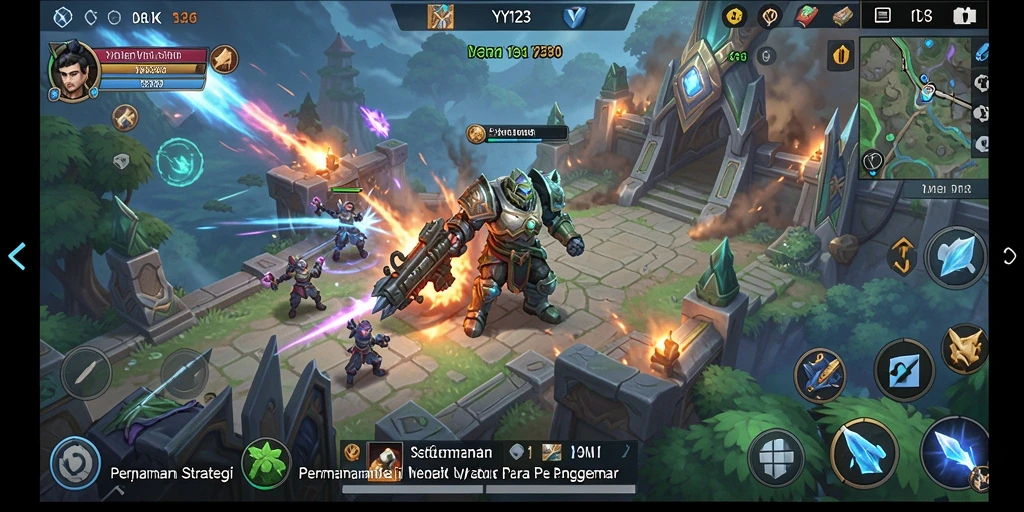 Screenshot gameplay YY123 yang menarik dengan strategi yang menantang.